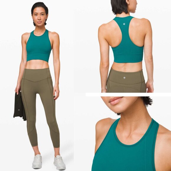 Lululemon Ebb to Train Bra In Laguna Size 4 - Picture 1 of 5